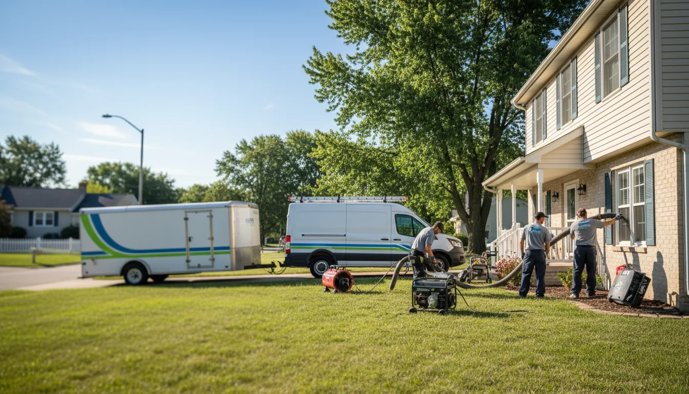 Flooded Basement Restoration And Cleanup With Repair in Buckley, IL near me